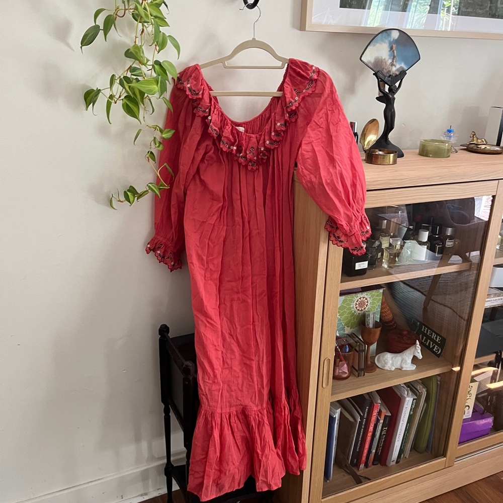 Red Doen Strawberry Nightgown